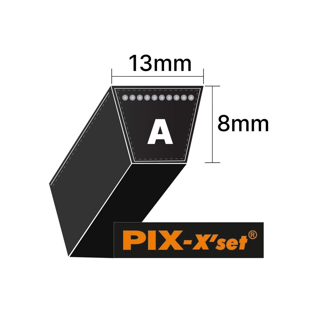 A82 PIX X'SET WRAPPED V BELT 