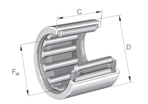 HK2520 INA DRWN CUP OPEN END ROLLER BEARING 25x32x20mm